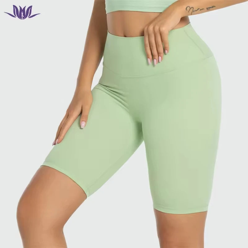 Eation Women Tummy Control Compression Athletic Bike Shorts Custom Logo Gym Yoga Shorts