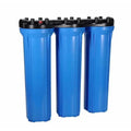 Triple or 3 Stages Joined Water Filter Purifier System 20inch Triple Water Filter House OEM