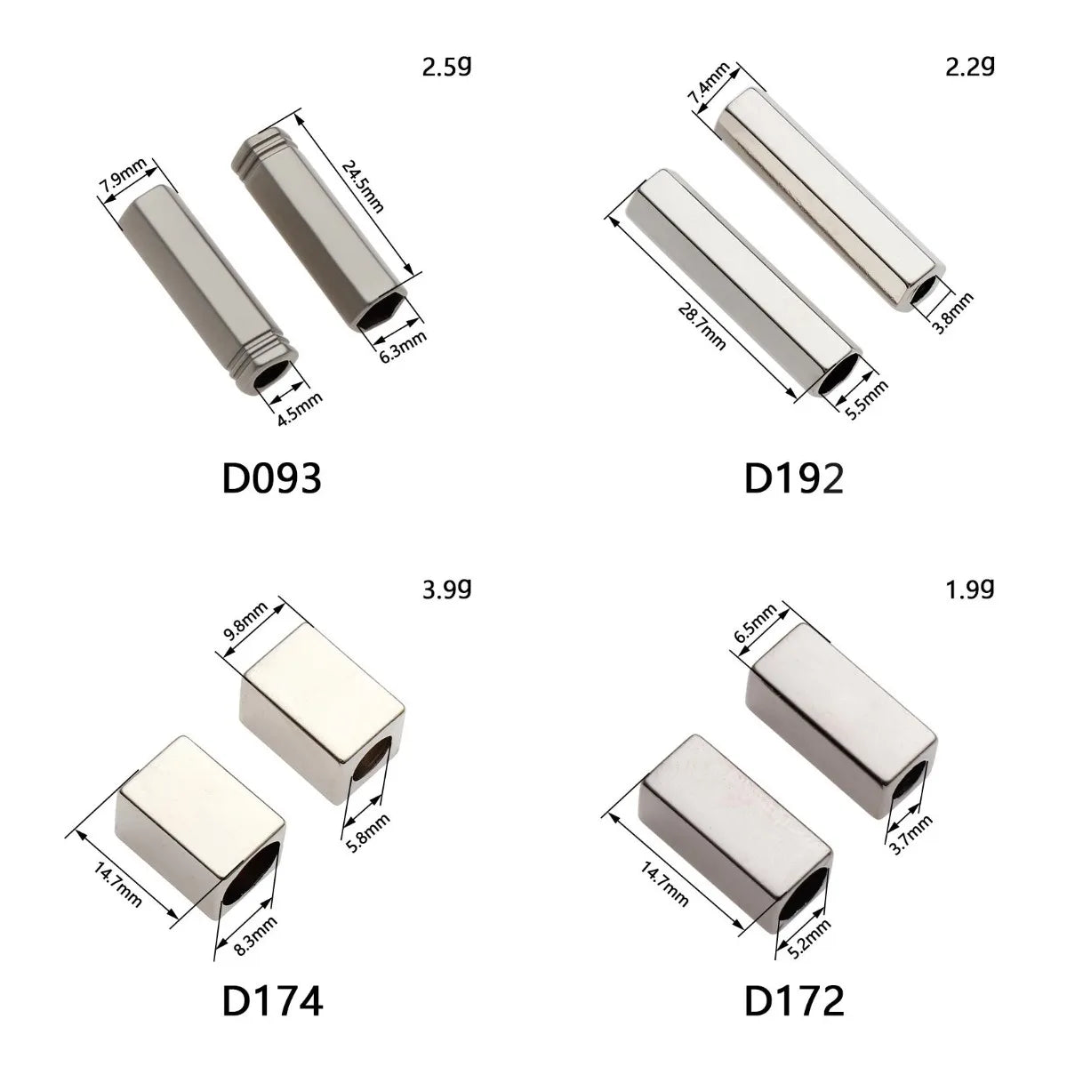 Wholesale Stock Superior Quality Design Zinc Alloy Engraved End Stopper Custom Cord Stopper Metal End Lock Stopper