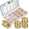 M2-M12 Brass Threaded Inserts Heat Set Inserts for Plastic Injection Moulding OEM Customizable Brass Insert Nuts Pipe Clamps