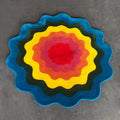 Irregular Handmade Plush Rug Circular Carpet Round Custom Logo Mat