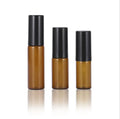 In Stock 10ml 15ml 20ml Amber Tube Glass Spray Bottle With Black Cap
