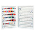 Acrylic & ABS Plastic Removable Nail Polish Color Card Display Board Enhancing Gel Beauty Tool Test Sample Book Nail Supplies