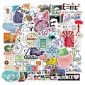 50Pcs Science Physical Chemistry Funny Graffiti Sticker For Student Study Learn Children Decor experiment Stickers