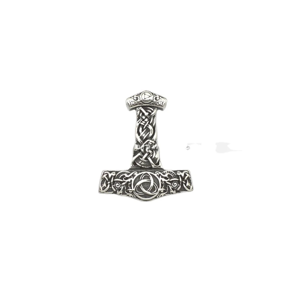 Newest Thor Mjolnir Pendant Man Stainless Steel Norse Viking Hammer Pendant Jewelry
