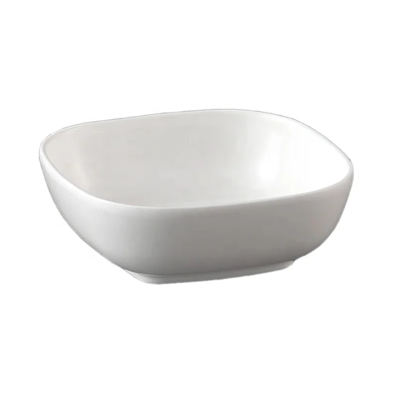 Wholesale Eco-friendly Unbreakable Plastic Mixing Bowls square Melamine Dish Bowl