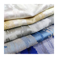 M&Y Factory Supply Blue Blackout Jacquard Curtains for Living Room Polyester Nordic Modern Solid Color Curtain Fabrics