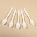 Manufacturer Cornstarch Cutlery Biodegradable 7 Inches Disposable Cornstarch Fork for Ice Cream Dessert Cake