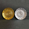 11" Rose Gold Round Regular Pattern Decor Tray Thickened Plastic Fruit Dish Bowl Decorative Charger Plate Wholesale Gifts