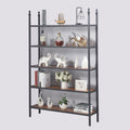 Decorative Metal Wall Shelf Ladder Design 4 Tier Storage Display Shelf for Indoor Book Flower Shelf for Canister