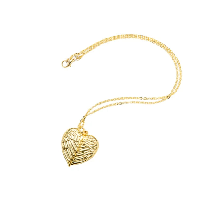 Qualisub Alloy Personalized Sublimation Necklace Heart Pendant Blanks Locket Shape Gold Color Handmade Custom Design Available