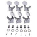 Chrome 3R3L Sealed Keys Machine Head Guitar Tuning Pegs for Electric Guitar or Acoustic Guitar With Big Button