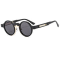 2024 Vintage Classic Punk Round Shades Uv400 Fashion Trend Lunettes De Luxe Custom logo Wholesale Retro Sunglasses Men Women