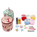 Wholesale Knitting Needles Set with 5 Yarn Balls Plastic Sewing Needles Stitch Mark Hand Knitting Starter Kit