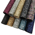 Wholesale Yard Rolls Dark Color Shiny Faux Leather Sheets Glitter for Decoration/Shoes/Jacket