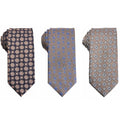 2023 New Style Cheap Neckties for Men Striped Business Silk Champagne Mens Ties in 7.5cm