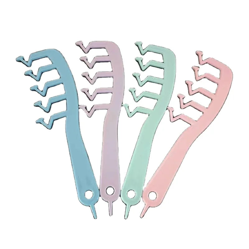 Best Selling Salon Hair Styling Tools Z Shaped Hair Slit Comb Curly Wigs With Bangs Styling Puff Hairdressing Comb Wholesale