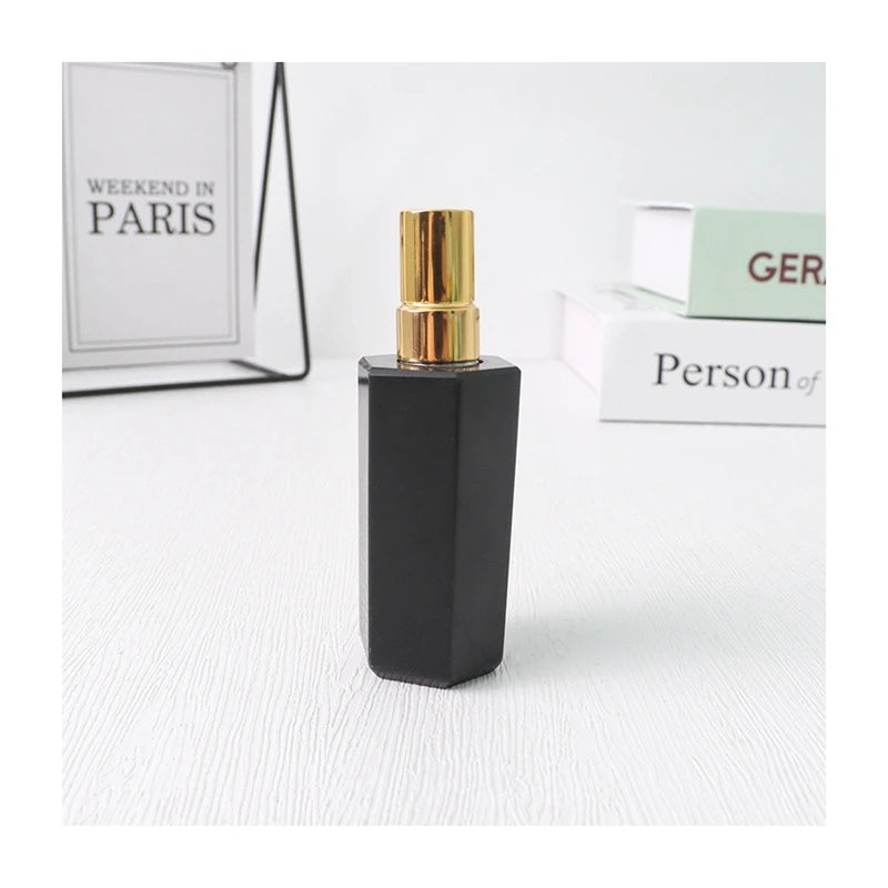 DIY 2025 Obsidian Aromatherapy Healing Crystal Hexagonal Column Essential Oil Bottle Amethyst White Crystal Spray Perfume Bottle
