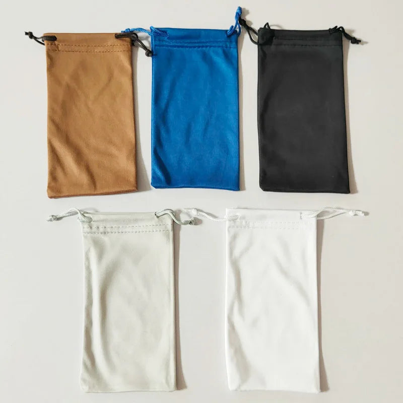 Logo Customizable Microfiber Glasses Drawstring Pouch Wholesale Promotional Gift Sunglasses String Pouch