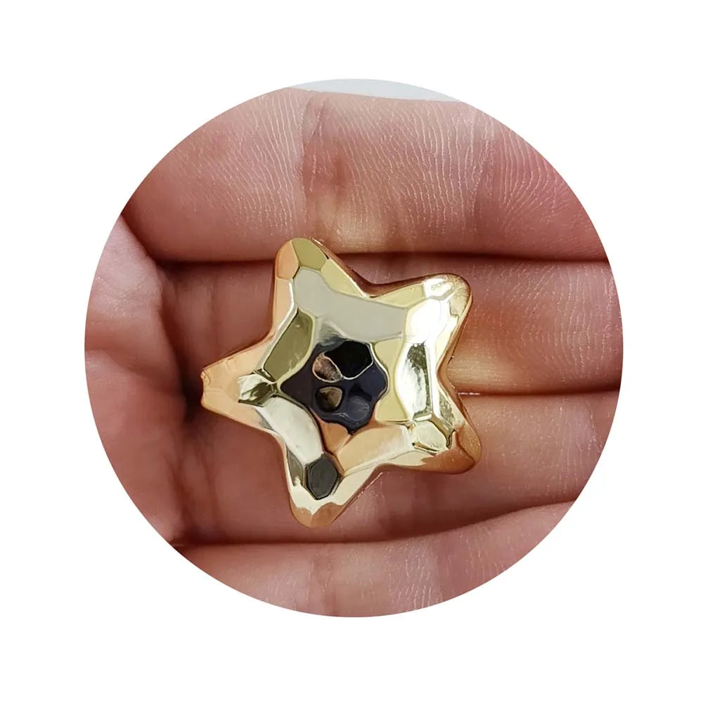 UV CCB Gold Star Acrylic Beads 26mm for PensPhone StrapJewelry Making