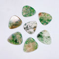 Huiying Wholesale handmade semi-precious stone moss agate guitar picks guitar slice sheet