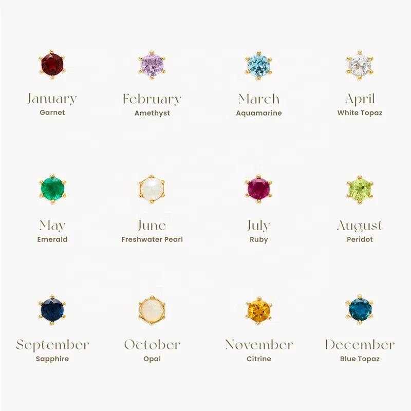 Milskye Simple and Classic Pearls Earrings Birthstone Studs 18K Gold Plated Color 925 Silver Stud Earring