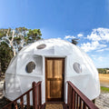 8m Luxury Family Glamping Tent Geodesic Dome House for Camping for Exhibition