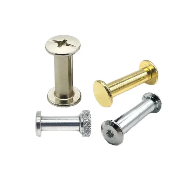 25MM M5 Male Female Steel Screw Threaded Binding Bolt Binding Barrel Screw Post Phillips Slotted Drive Barrels Binding Screw