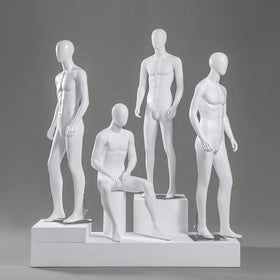 FRP Male Mannequin With Abstract Face