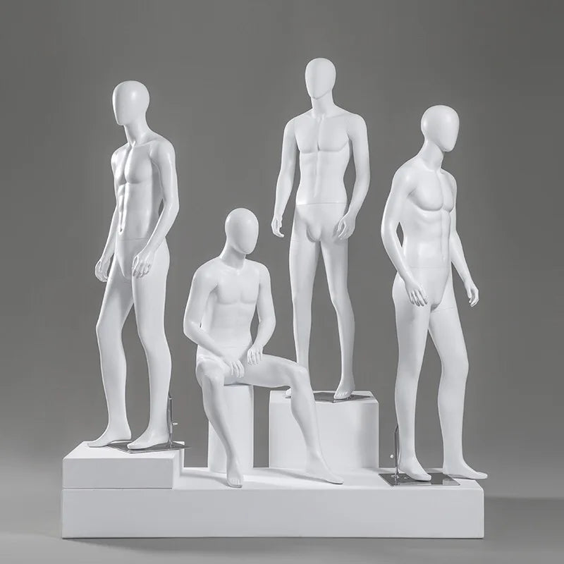 FRP Male Mannequin With Abstract Face