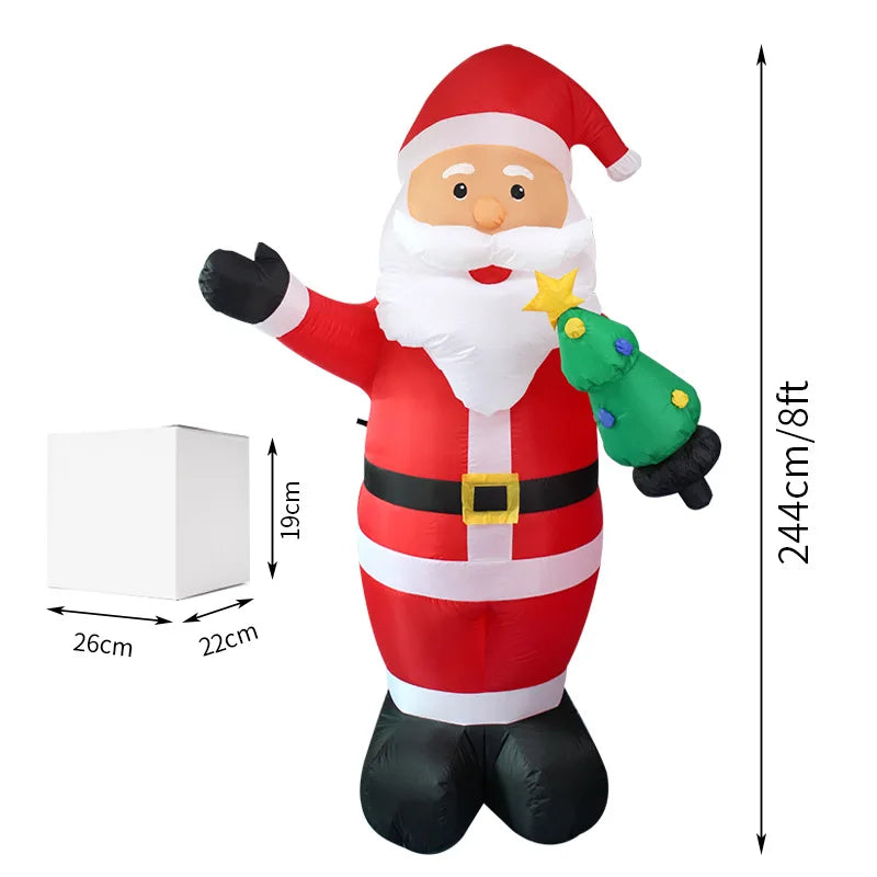 Inflatable Santa Outdoor Indoor Christmas Santa Claus Inflatable Advertising Inflatables