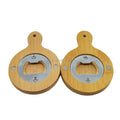 Teamlok Eco-Friendly Wood Bottle Opener with Stainless Steel Handle