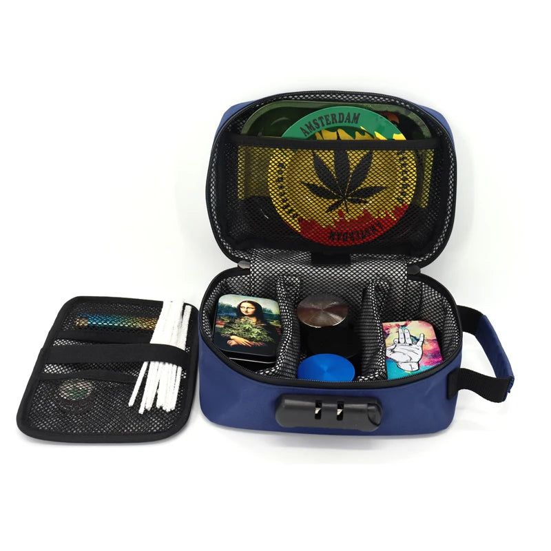 Wholesale Activated Carbon Fiber Lined Waterproof Smell Proof with Locking Stash Box for Smoking Accessories