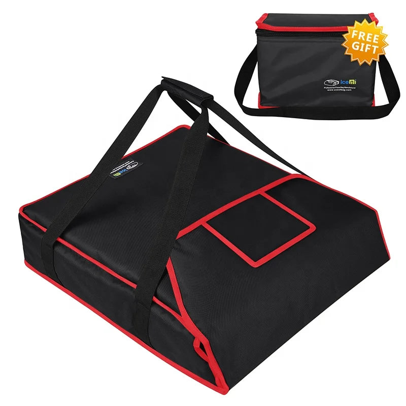 Icemi Large Insulated Food Delivery Backpack Bag 600D Material for Pizza and Parcels for Motorcycle Picknick Delivery