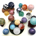 Wholesale Polished Rose Quartz Amethyst Ball Natural Stone Spiritual Crystal Mixed Sphere Decor Healing Tiger Eye Dragon Shape