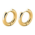 Simple Stainless Steel Gold PVDPlated High Polish 2MM Wide Wire 20MM Circle Earrings Hoop Earring Stainless Steel Wholesale