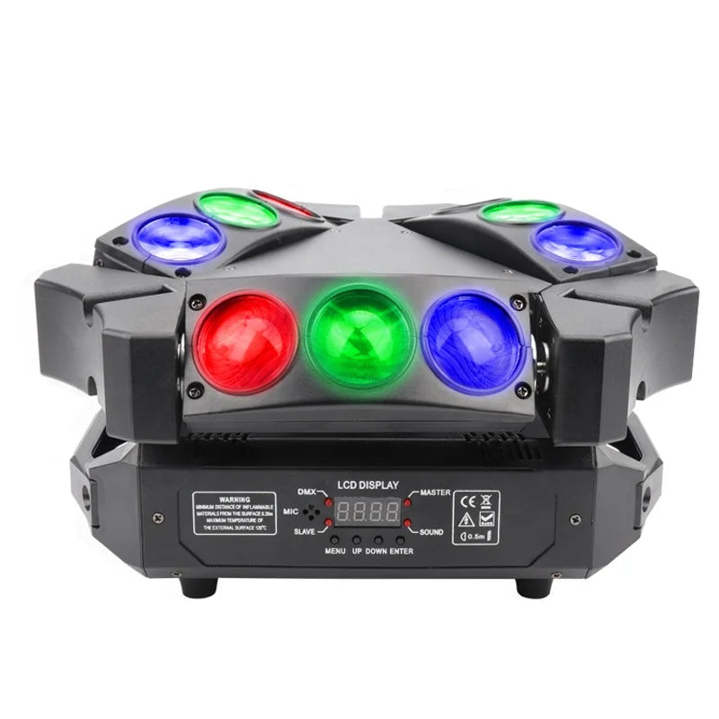 9pcs*120W RGBW DMX512 Moving Head Spider Light for Event Wedding DJ Club