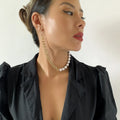 Wholesale Fashion Gold Chain Tassel Earring Designer Gold Plated Ear Cuff Dangle Beaded Punk Personality Drop Earrings