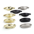 Oukali New Release Modern Furniture Cabinet Handle Kitchen Drawer Dresser Black Pull Handle Zinc Alloy Hardware Handles