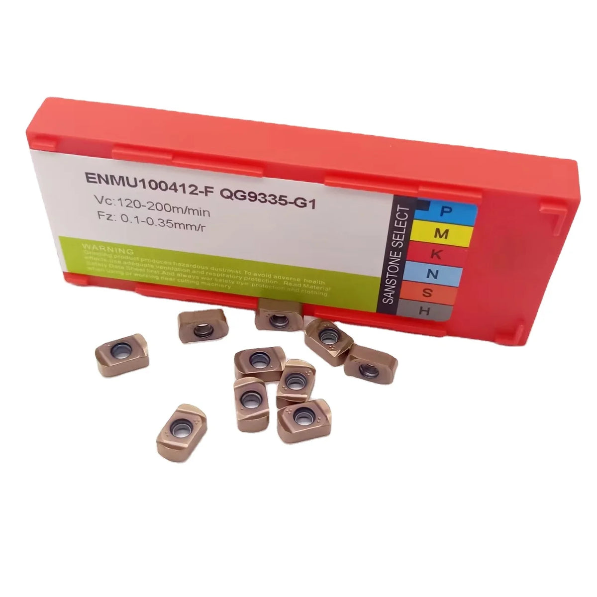 Tungsten Carbide High Feed Milling Inserts ENMU100412