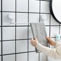 Drill-free Towel Bar Shelf Wall Mount Bathroom Shelves Storage Towel Hanging Rod Bathroom Towel Racks