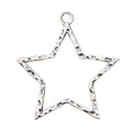 Charms Big Hollow Star 37x35mm Handmade Making FitVintage Tibetan Silver Color PendantsDIY for Bracelet Necklace