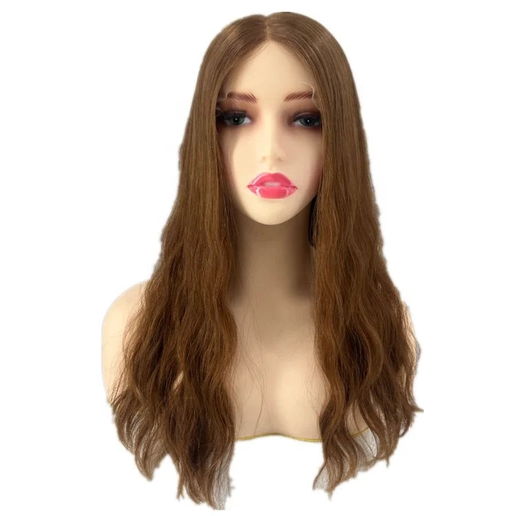 Aliexpress Online Greffe Kosher Jewish Wig Wavy Auburn Kos Wigs with Small Cap Transparent Lace Virgin Hair Grade