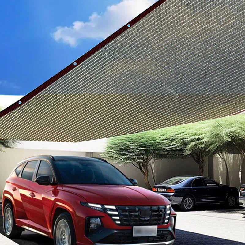 55~99% Shading Aluminum Foil Sunshade Net Garden Sun Shading Sail Garages Awning Plants Sun Shelter Privacy Screen Fencing Mesh