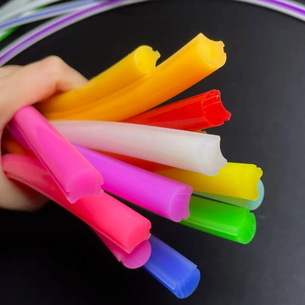 2.5cm Cuttable S Strip Silicone Cover 10mm 12mm DC12V LED Silicone Separented Flex Neon for LED Neon Sign