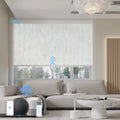 Motorized Roller Shades Blackout Smart Blinds for Windows Automatic Window Treatment Work with Alexa