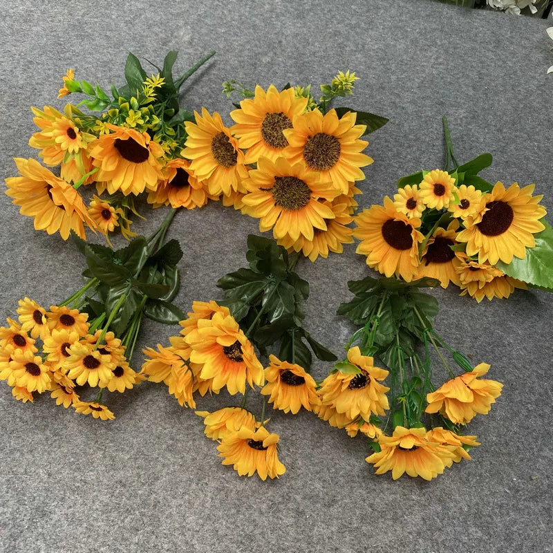 Wholesale Simulation Sunflower Artificial Sunflower Wedding Flowers
