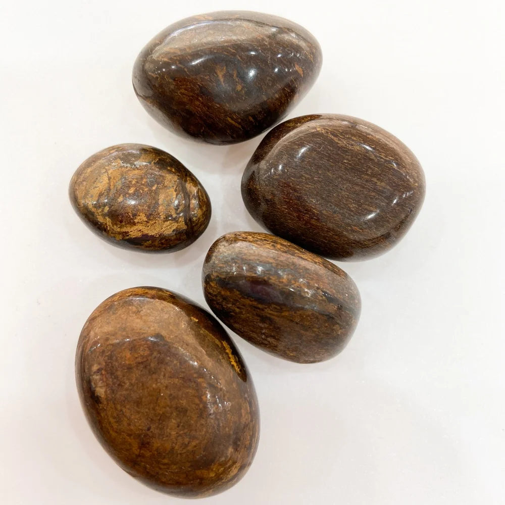 Hot Sale Natural Quartz Crystal Gravel Bronzite Tumbled Stone