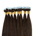 Popular Cuticle Aligned Human Russian Hair Extensiones Double Drawn Tape Hair Extensions Human Hair