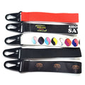Custom Sublimation Printed Short Wrist Lanyard with Buckle USB Keychain Holder Polyester Lanyard
